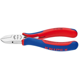 Knipex 77 22 130 Electronics Diagonal Cutter Rounded Jaws 130mm Grip Handle